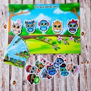 Układanka na rzepy Montessori. Zabawka edukacyjna. 