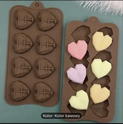 SILIKONOWA FOREMKA SERDUSZKA WALENTYNKI 8 OCZEK SERCA