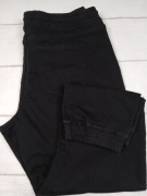 Next jeansy męskie L XL jogger czarne denim gumka zwężane streetwear