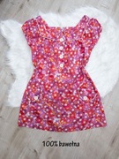 bluzka letnia, rozm. L, kwiaty, kolorowa, cottagecore, folk, vintage