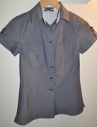 Koszula damska - S/36 - krótki rękaw, a la jeansowa - KRAKÓW