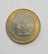 765. Moneta Kenia 10 szylingów 2009  rok 