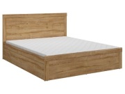 Łóżko Holten 160x200 dąb waterford + materac