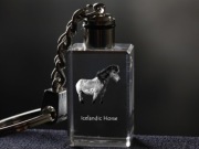 Icelandic Horse brelok sześcienny ŚWIECĄCY Koń