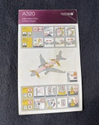 Safety Card / Karty Instrukcja Bezpieczeństwa QATAR Airbus A320