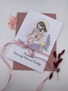 Pamiątka Komunijna dla dziewczynki, komunia ręcznie rysowane-personalizacja