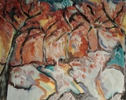 Obraz olejny na płótnie 40 50 abstrakcja