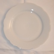 Talerz Płaski Ćmielów 26cm | Fason ROCOCO | Maria | Biała Porcelana