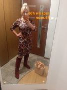 Sukienka Marcello, rozm. 44, wiskoza , jesienne kolorki , kieszenie 