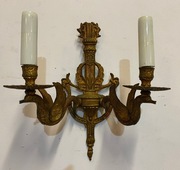 MOSIĘŻNY KINKIET DWURAMIENNY EMPIRE  STAN BDB TRANSPORT CAŁA PL