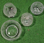 Misa kryształowa - misy kryształowe - koszyczek kryształowy - vintage - prl