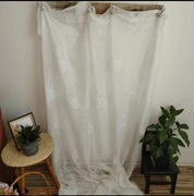 Biała firana żakardowa 306x200 cm klasyczna elegancka