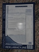 Zgłoszenie Reklamacyjne 3sztuki - bloczek