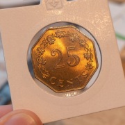 Malta 25 cent 1975