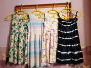 Sukienki letnie i kombinezon roz 134/140 firmówki H&M  