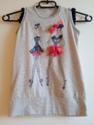 T-shirt dziewczęcy - szary -  116 -