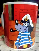 Nowy Kubek Ceramiczny Wilk I Zając prezent bajek PRL retro babci dziadka