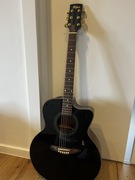 Gitara Höfner JC-07BK - czarna gitara elektroakustyczna Jumbo/Cutaway