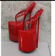 Mega wysokie klapki japonki pleaser