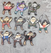 Zestaw 8 breloków ze świata wiedźmina 