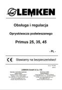 Instrukcja Obsługi  LEMKEN Primus 25, 35, 45 PL