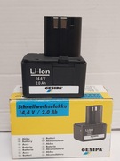 GESIPA 14,4v 2Ah bateria aku nitownica wurth ANG