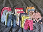 Zestaw ubrań dla dziewczynki rozmiar 74 42szt z kombinezon sukienki