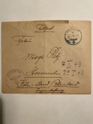 NIEMCY D. REICH 1943 koperta z listem FELDPOST
