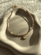 Opal delikatny naszyjnik z kamieni naturalnych choker handmade boho