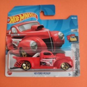 Resorak Hot Wheels 40 Ford pickup czerwony drag strip HCX61 2022 Mattel