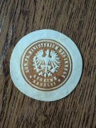 Kancelatia tajna -Ministerstwo Spraw Wewnętrznych, zalepka - rzadki fant 