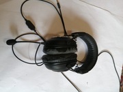 Słuchawki Logitech z mikrofonem uszkodzone,grają ale