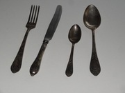 Zestaw sztućców posrebrzanych ZSRR komplet 24 sztuki