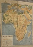 Archiwalna mapa Afryki 