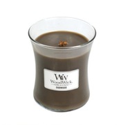 Oudwood świeca zapachowa Woodwick średnia 275g