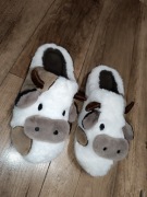 Modne kapcie papcie Krówki Pluszowe misie 