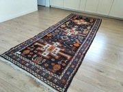 Ponad 100letni Irański ręcznie tkany wełniany chodnik Hamadan 100x275cm