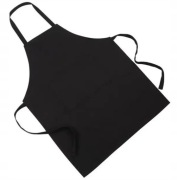 Czarny nowy fartuch kuchenny damski męski