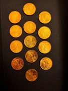 13x 2 zł Borsuk | Zwierzęta Świata | zestaw monet NBP