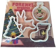 Foremki świąteczne do ciastek pierników choinka renifer bombkaskarpeta DUŻE