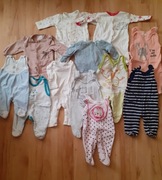 Paka ubrań dla dziewczynki ponad 30 sztuk 56-62 