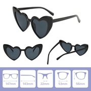 Okulary Czarne serca Wieczór panieński Wesele Fotobudka Impreza