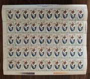 !! POLSKA - ARKUSZ FI 3000 - Wystawa filatelistyczna stemplowane z klejem !