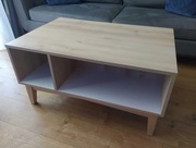 Stolik ława prostokątna na drewnianych nogach