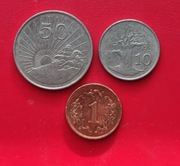 ZIMBABWE zestaw 3 monet