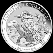 Srebrne moneta Kookaburra 2019 1oz Ag 9999