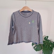 Bluzka 110 116 szara z długim rękawem kaktus indianin bawełna wiskoza