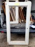 okno drewniane 78x145 cm jednoskrzydłowe BRAK SZYBY tylko skrzydło i rama