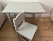 Drewniany stolik+krzeselko Ikea Sundvik