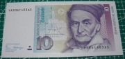 Niemiecka Republika Federalna 10 marek DM 1989 P.38a Seria YA Niemcy UNC